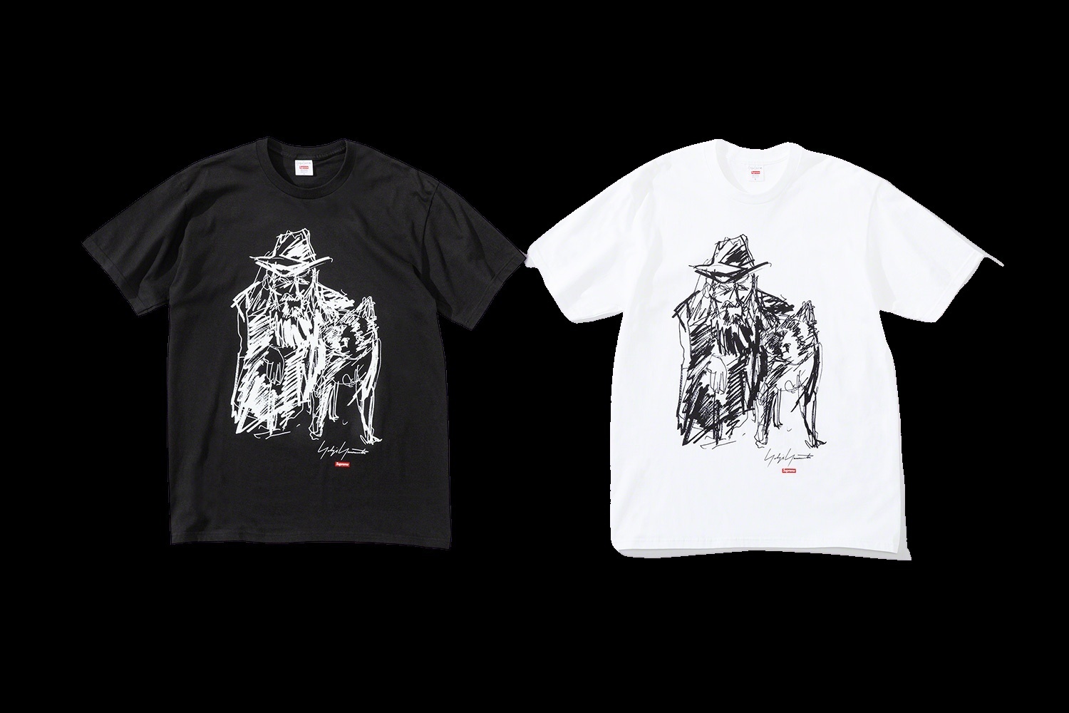 Supreme®/Yohji Yamamoto®Scribble Portrait Tee